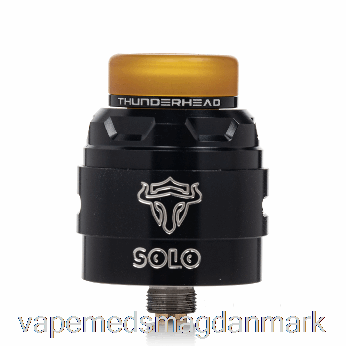 Vape Uden Nikotin Thunderhead Creations Tauren Solo V1.5 24mm Rda Sølv Sort
